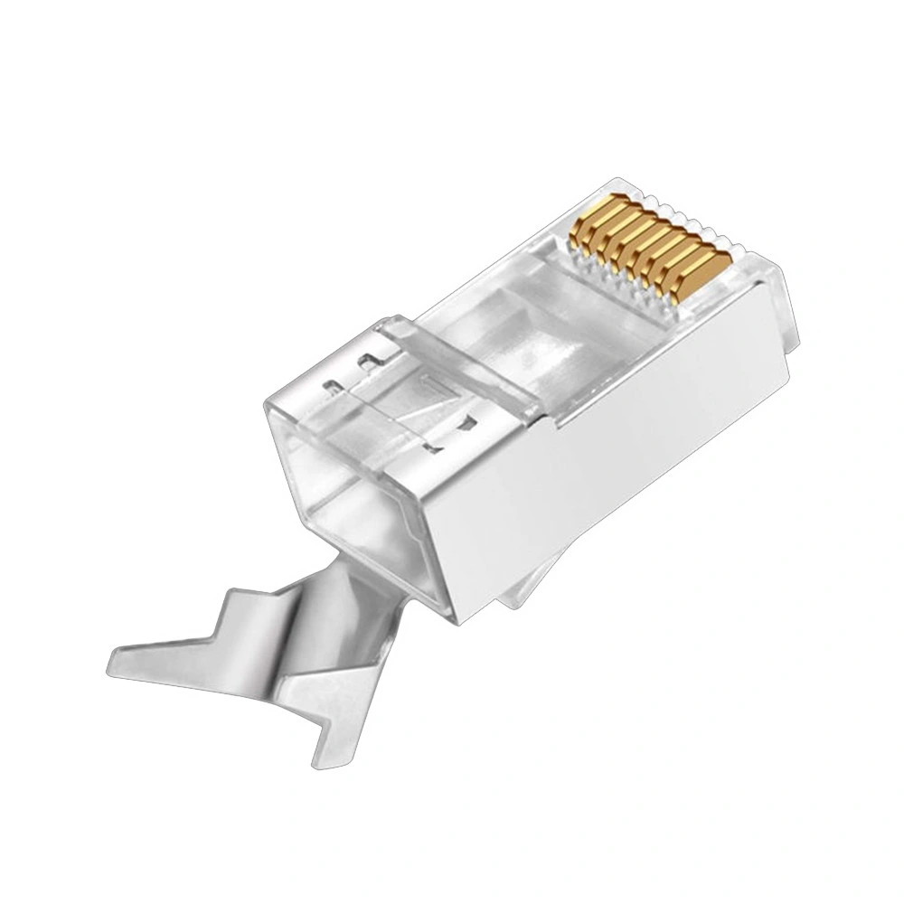 RJ45 8p8c Cat. 6A Cat. 7 Metal Shield Plug with Gold Plated