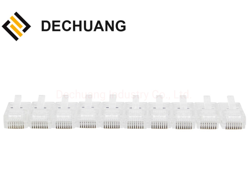 Crystal Head Ethernet RJ45 Modular Data Networking Unshielded Cable Plugs 8X8 8p8c for Cat 5e, Cat 6, Cat 6A 3u"/15u"/30u"/50u"