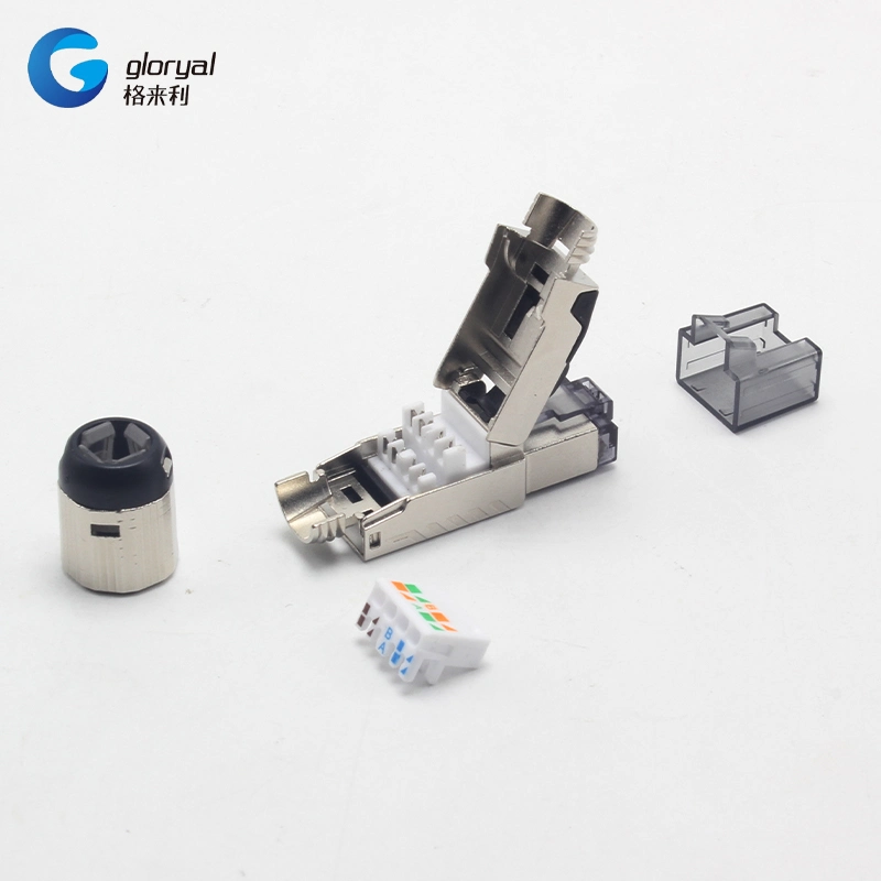 STP FTP RJ45 Cat. 8 or Cat. 7 Connector Toolless Modular Plug