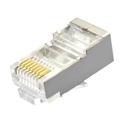 Metal de los conectores de red blindados (FTP) del enchufe modular CAT.5E RJ45 8P8C