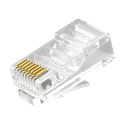 Conectores de red sin blindaje (UTP) de enchufe modular CAT.5E RJ45 8P8C para cable redondo