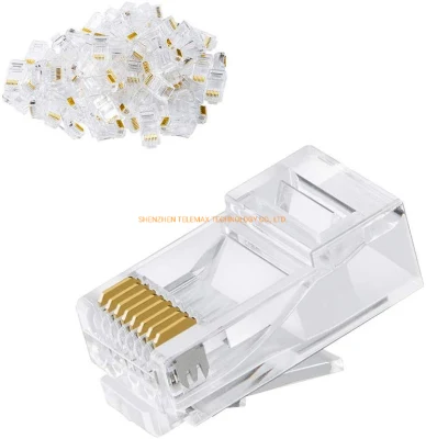 Enchufe modular del conector Ethernet UTP Cat5e