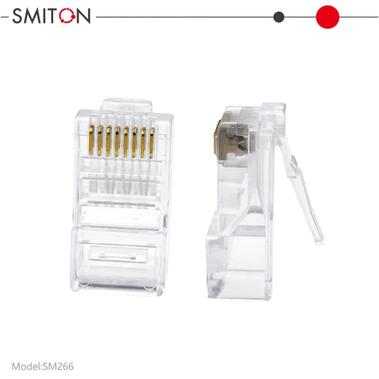 Enchufes modulares RJ45 Conector de cable de red 8p8c Conector RJ45 Conector Cat5 CAT6 CAT6A