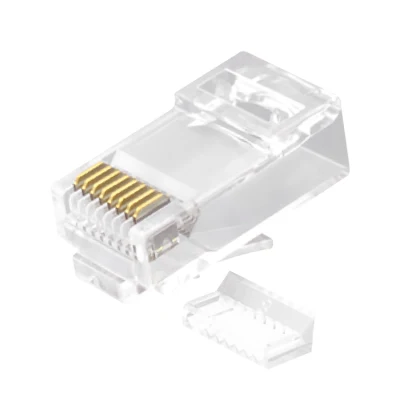 Kit de 2 piezas de conectores de red sin blindaje (UTP) de enchufe modular CAT.6 RJ45 8P8C