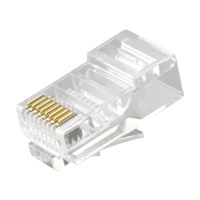 Conectores de red sin blindaje (UTP) de enchufe modular CAT.5E RJ45 8P8C para cable plano