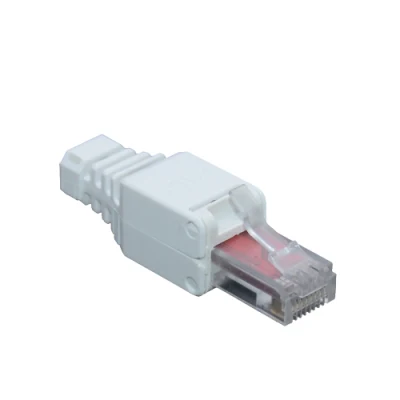 UTP Plastic Pacat5e CAT6 Cat 7 Enchufes RJ45 modulares fáciles sin herramientas