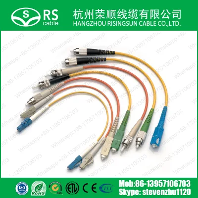 Latiguillo de fibra óptica con conector Sc/FC/LC/St/E2000/Mu/MTRJ