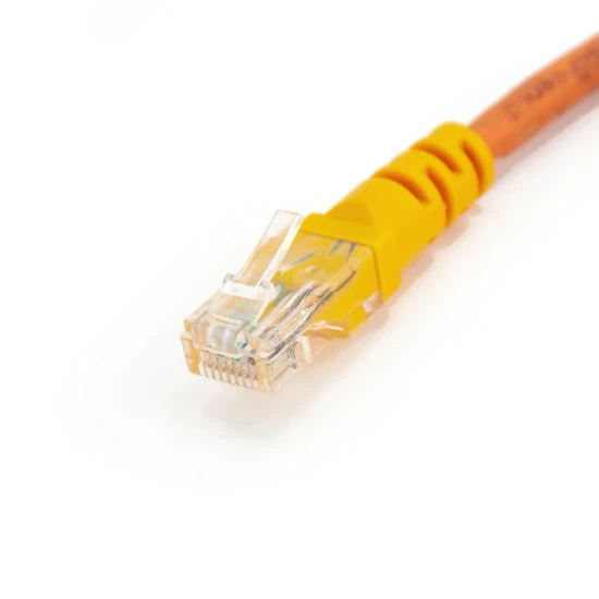 Cable de conexión de cable de señal de comunicación de datos CAT6A de chaqueta LLDPE de alambre de cobre de 23 AWG