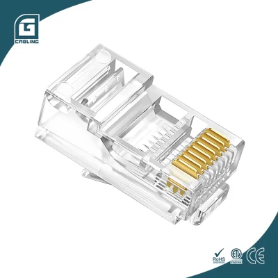 Gcabling CAT6 CAT6A RJ45 Enchufe de red sin blindaje 8p8c UTP RJ45 CAT6 CAT6A Cat5e Ethernet Enchufe modular