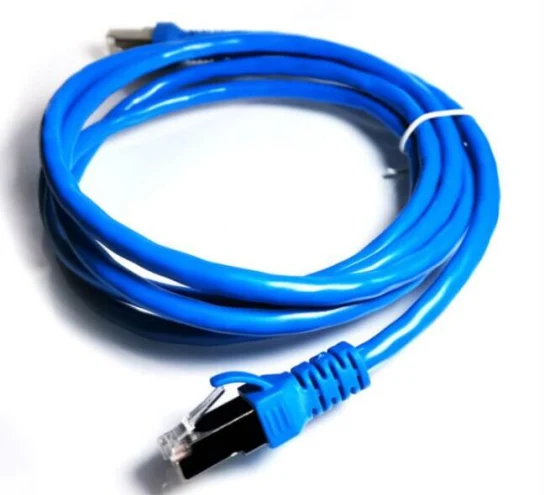 Uso de la computadora Conector RJ45 Chaqueta de PVC Alambre de cobre Cat 5e CAT6 UTP Cable de red interior Cable de conexión